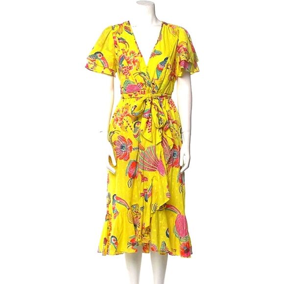 Banjanan Yellow Floral Maxi Dress - Picture 1 of 6